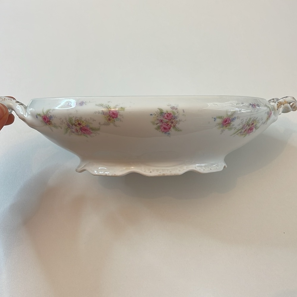El Bogen Made in Austria Floral Footed Dish with Handles - Picture 3 of 10
